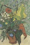 Vincent Van Gogh Wild Flowers and Thistles in a Vase (nn04) France oil painting reproduction